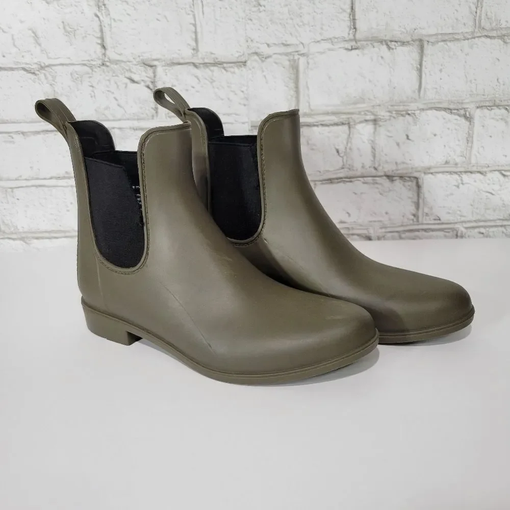 Merona green cute rain boots